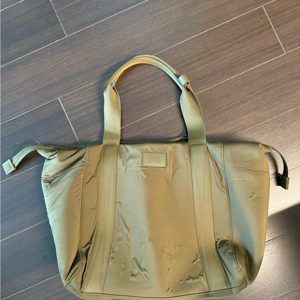 Dagne Dover Olive Green Tote with Dual Carry Handles - Picture 7 of 11